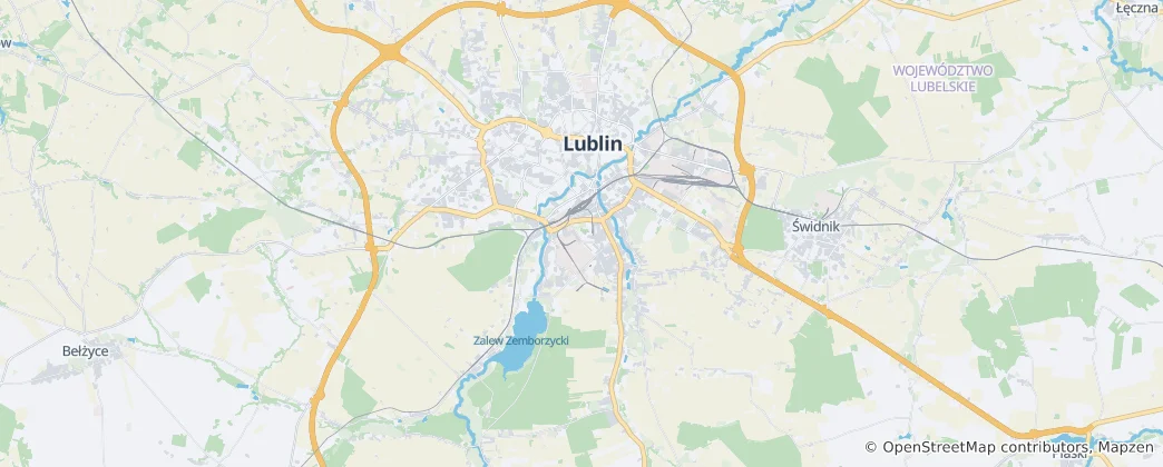 Map of Lublin