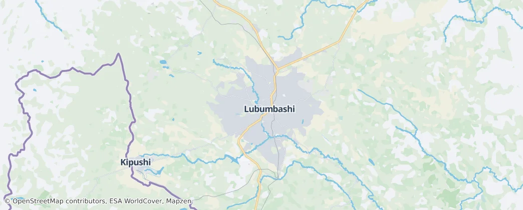 Lubumbashi — Map