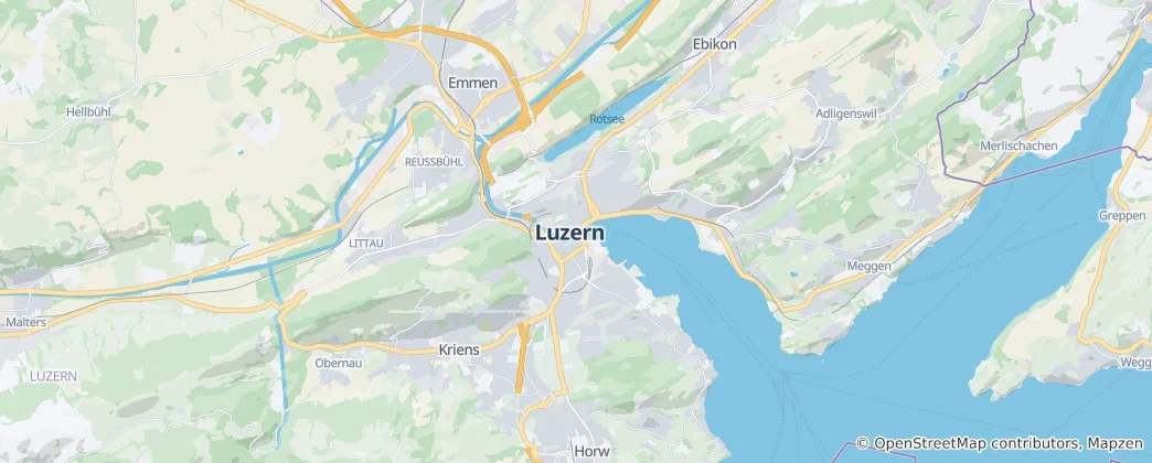 Map of Lucerne