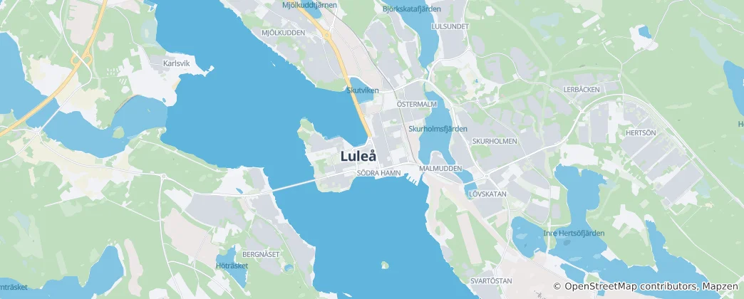 Map of Luleå