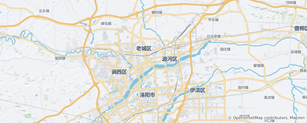 Kaart van Luoyang