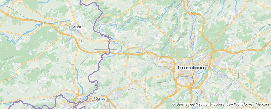 Mapa Kanton Capellen