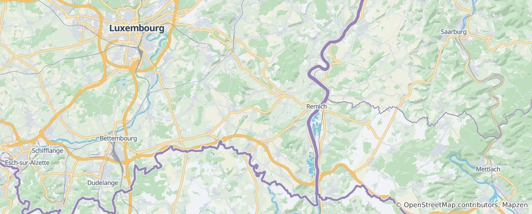 Mapa Remich