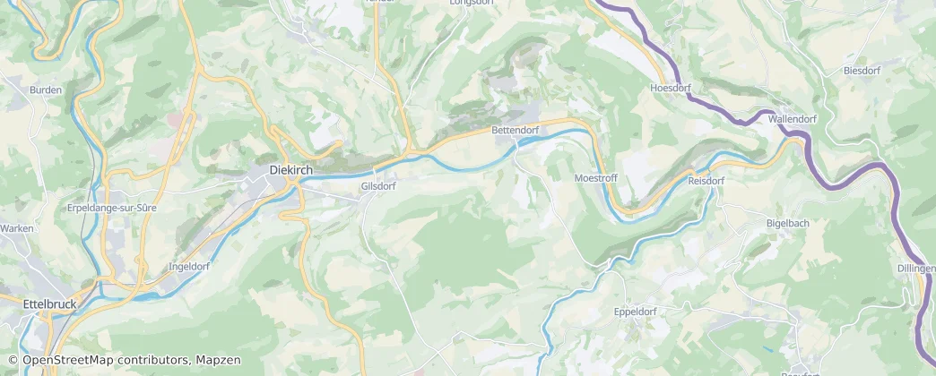 Bettendorf — Map