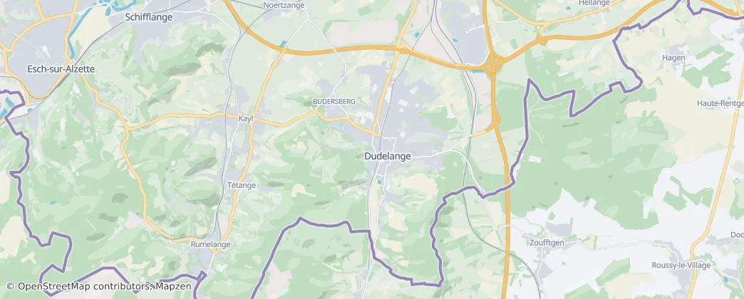 Düdelingen — Karte