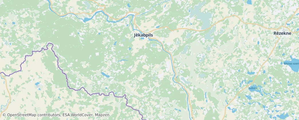 Jēkabpils (novads) — Carte