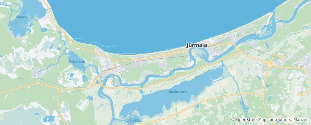Karte von Jurmala