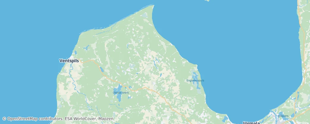 Mapa Talsi Municipality