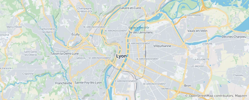 Mapa de Lyon