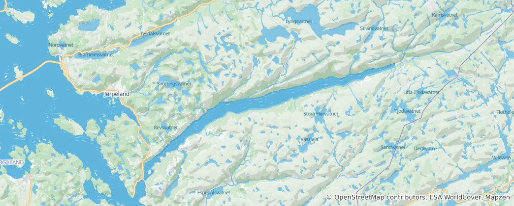 Karte von Lysefjord