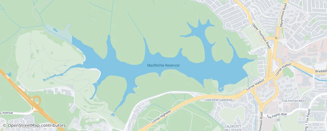 MacRitchie Reservoir – Mapa