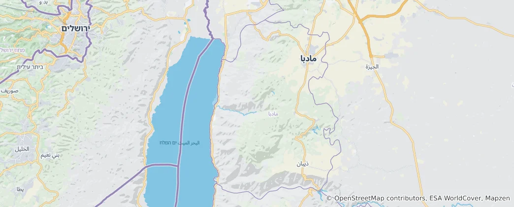 Map of Madaba