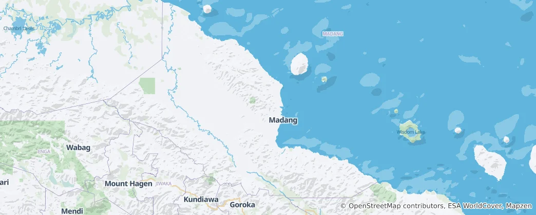 Map of Madang Province