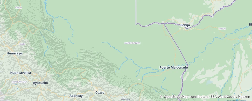 Mappa di Madre de Dios