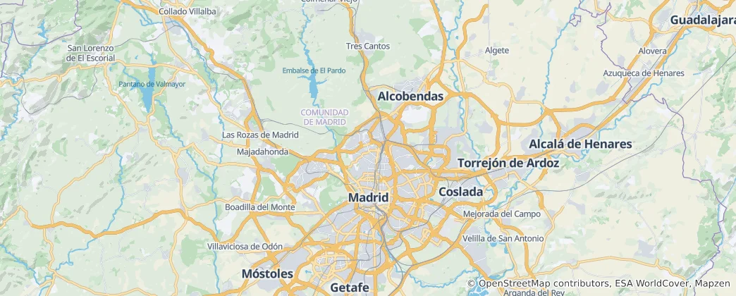 Map of Madrid
