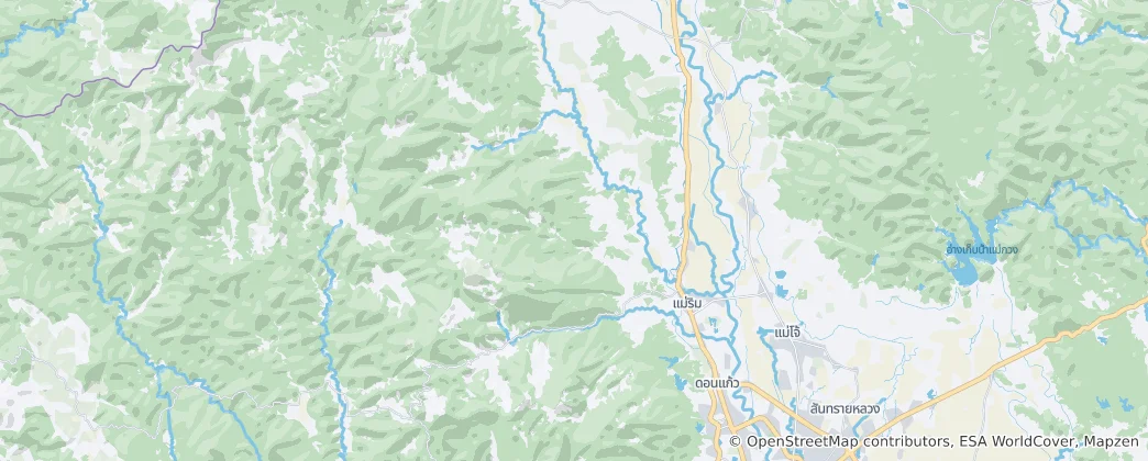 Map of Mae Rim