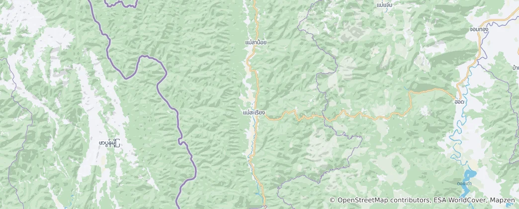 Mapa Mae Sariang