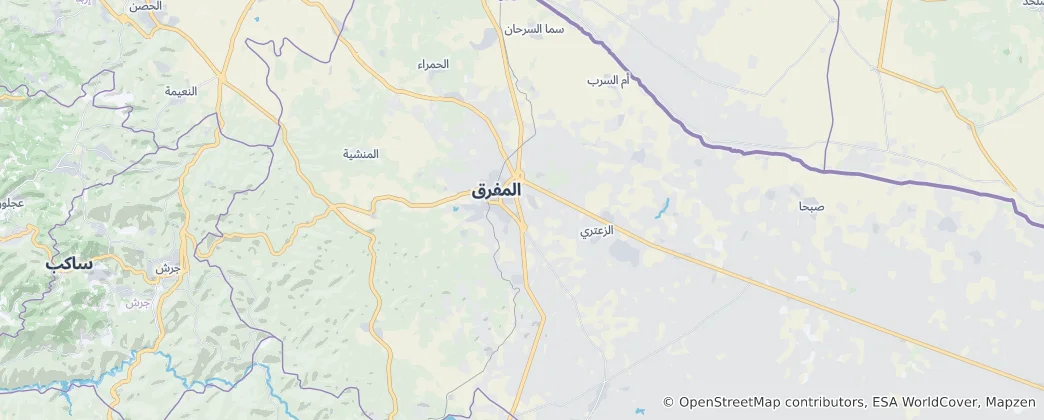 Mapa Mafraq Qasabah