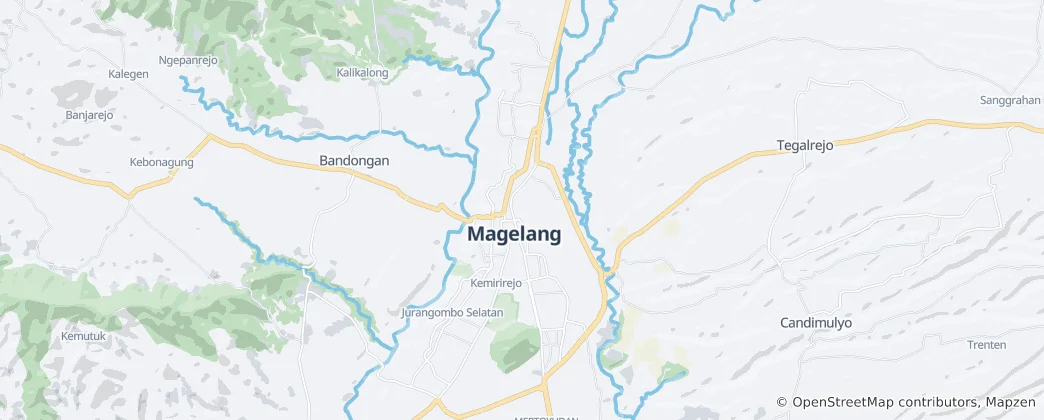 Map of Magelang