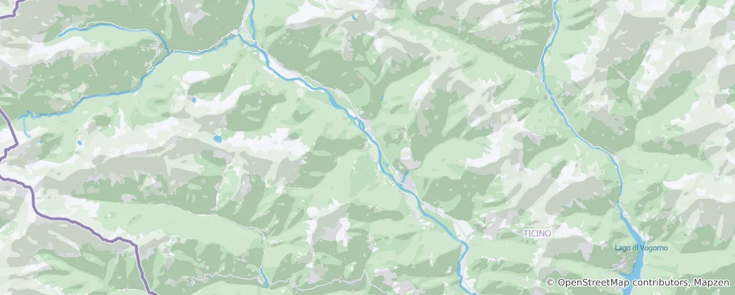 Mapa Maggia Valley