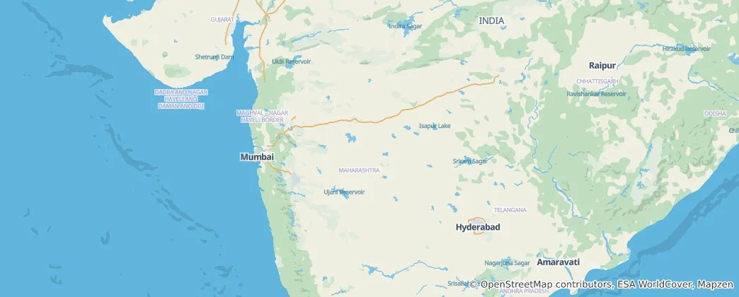 Mapa Maharasztra