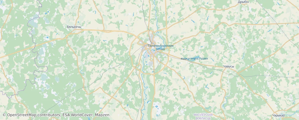 Mahilow District — Map