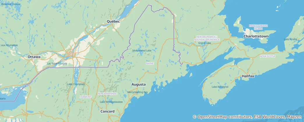 Mapa Maine