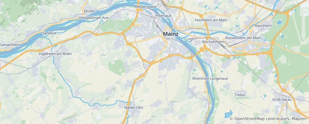 Mapa Mohuč