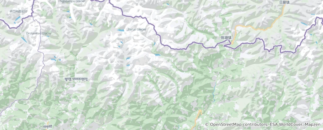 Mapa Makalu Barun National Park