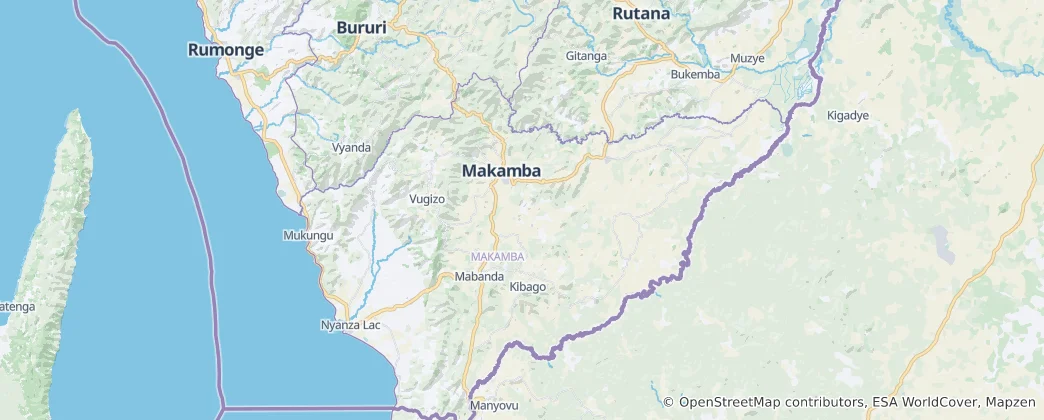 Map of Makamba Province