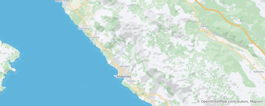 Map of Makarska
