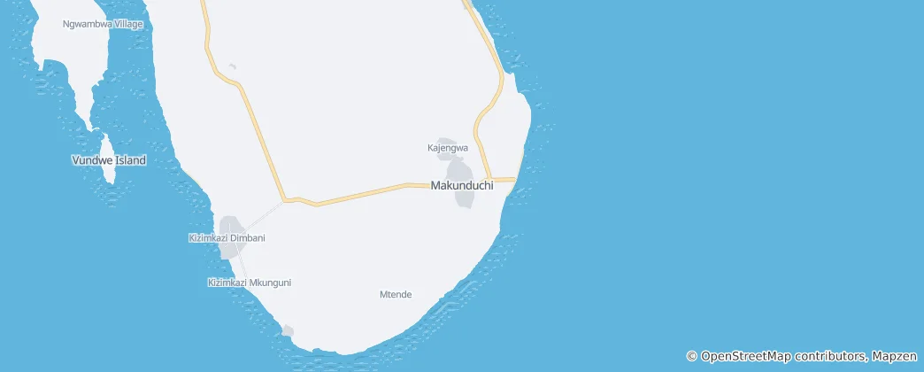 Karte von Makunduchi