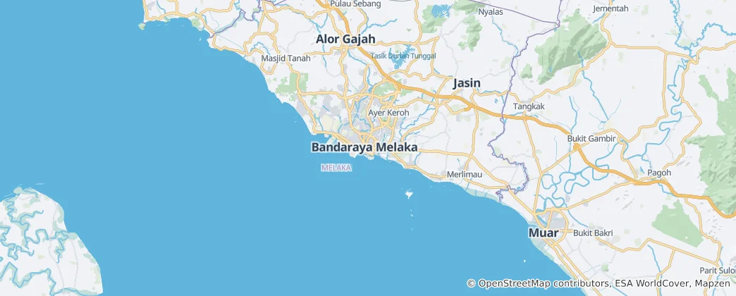 Map of Malacca