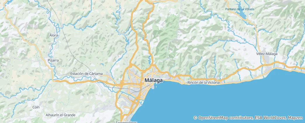Карта Малага