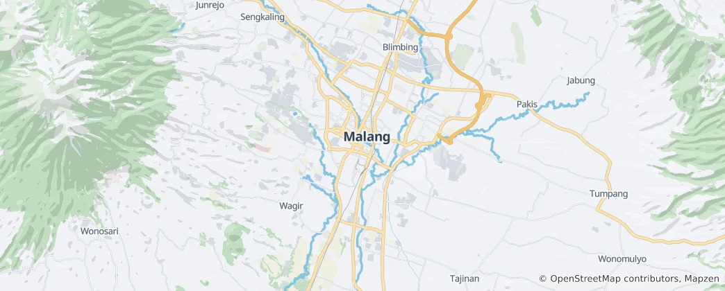 Map of Malang