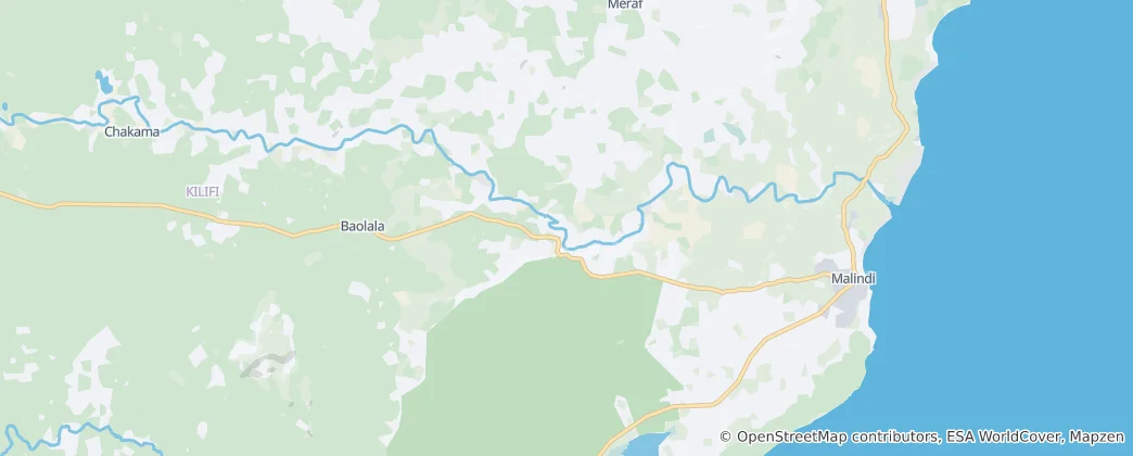 Mapa Malindi