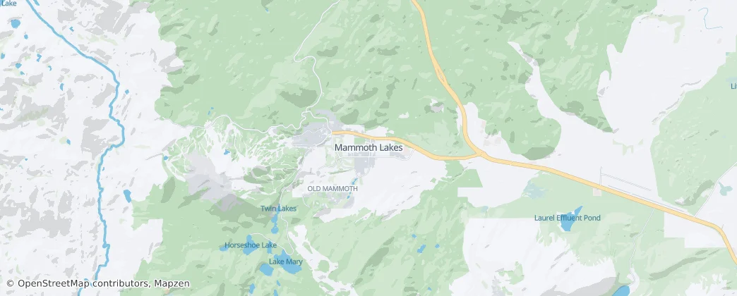 Mammoth Lakes – Mapa