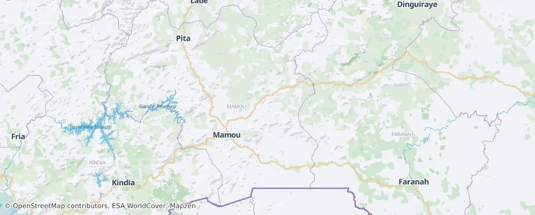 Mamou — Map