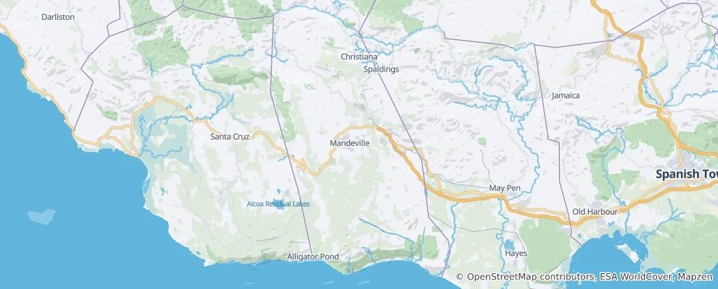 Mappa di parrocchia di Manchester