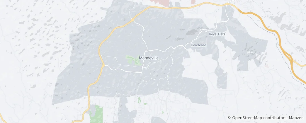 Map of Mandeville Proper