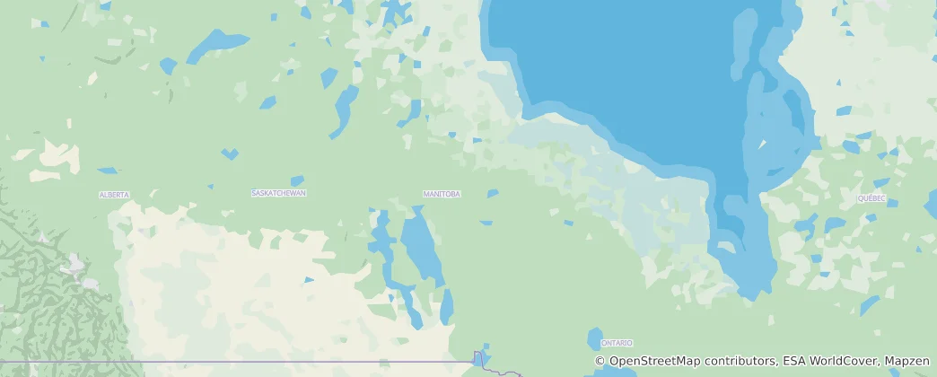 Mapa Manitoba