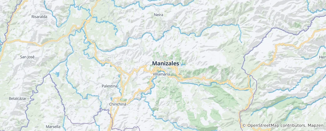 Carte de Manizales