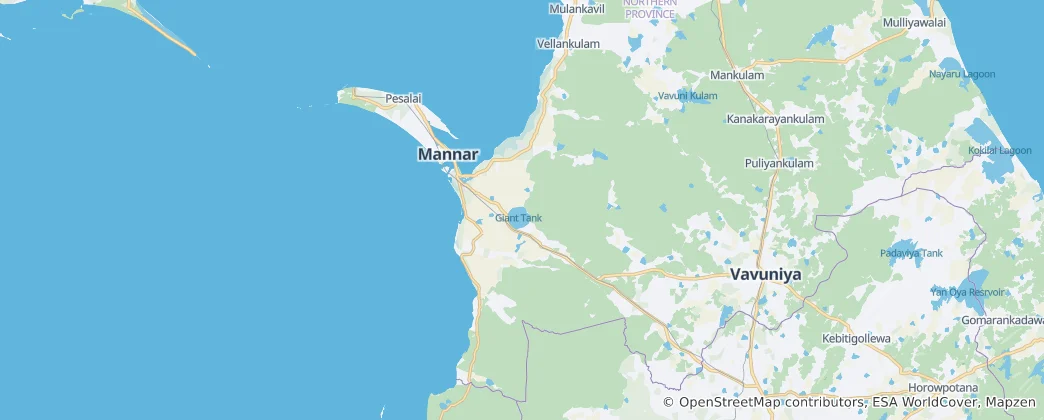 Карта Маннар