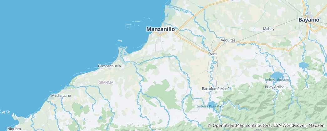 Carte de Manzanillo