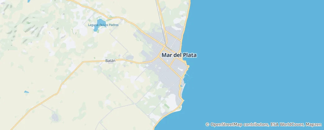 Map of Mar del Plata