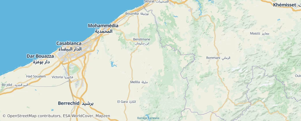 Skhirat-Témara Prefecture – Mapa