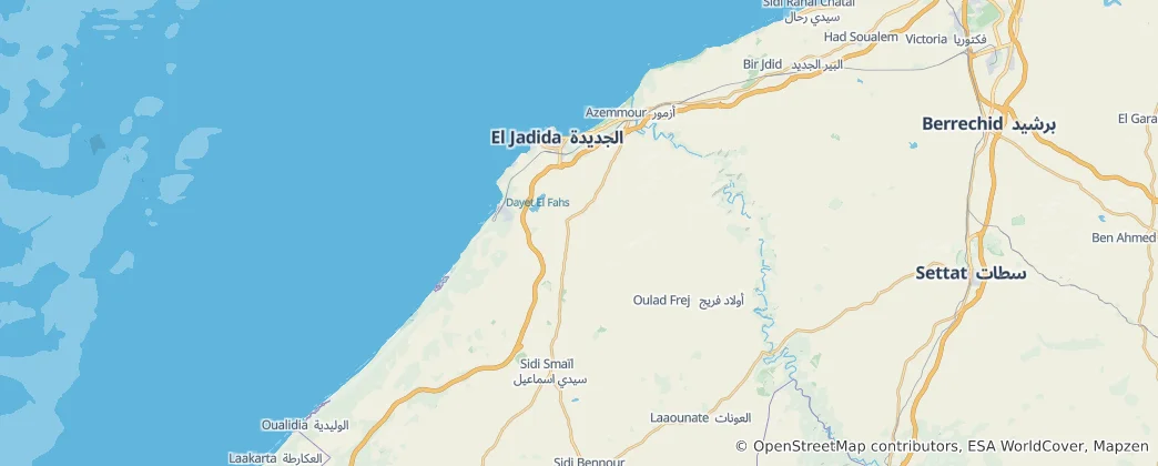 Mapa El Jadida Province
