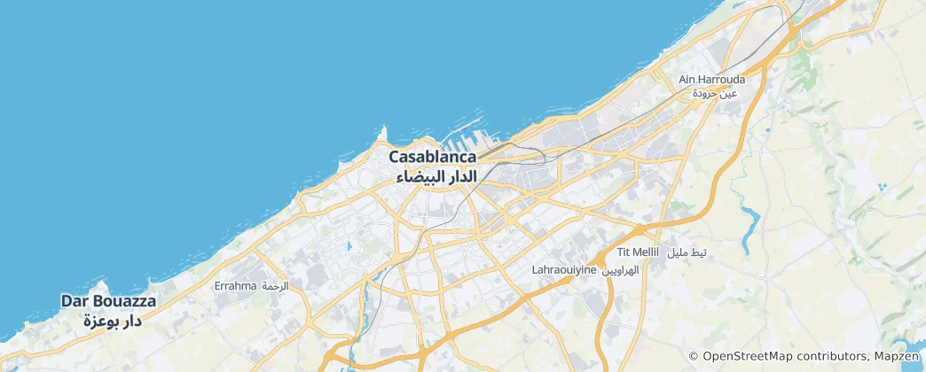 Map of Casablanca Prefecture