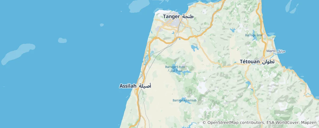 Fahs Anjra Province 지도