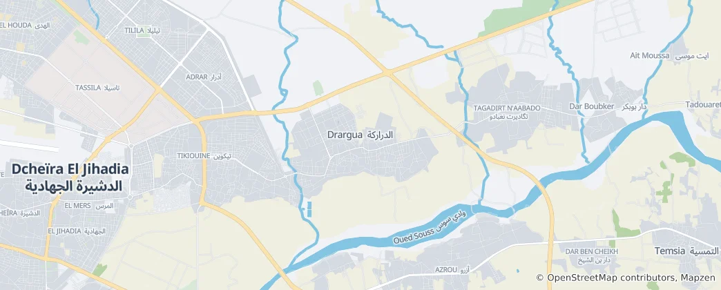 Mapa Drarga